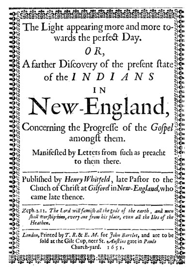 Henry Whitfield [1590/1591-1657], The Light Appearing More and More Towards the Perfect Day